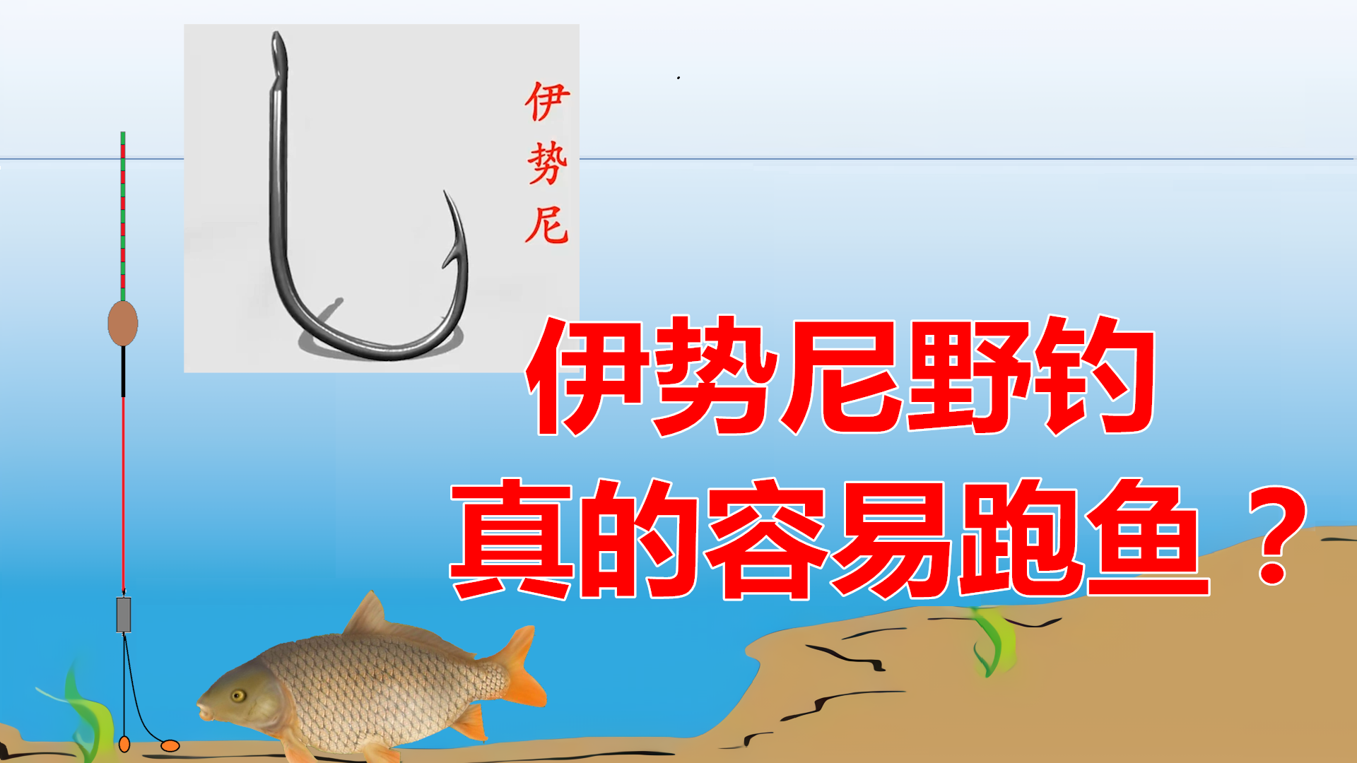 一提野钓就用伊势尼？不明白这个缺点，别怪它总是跑鱼