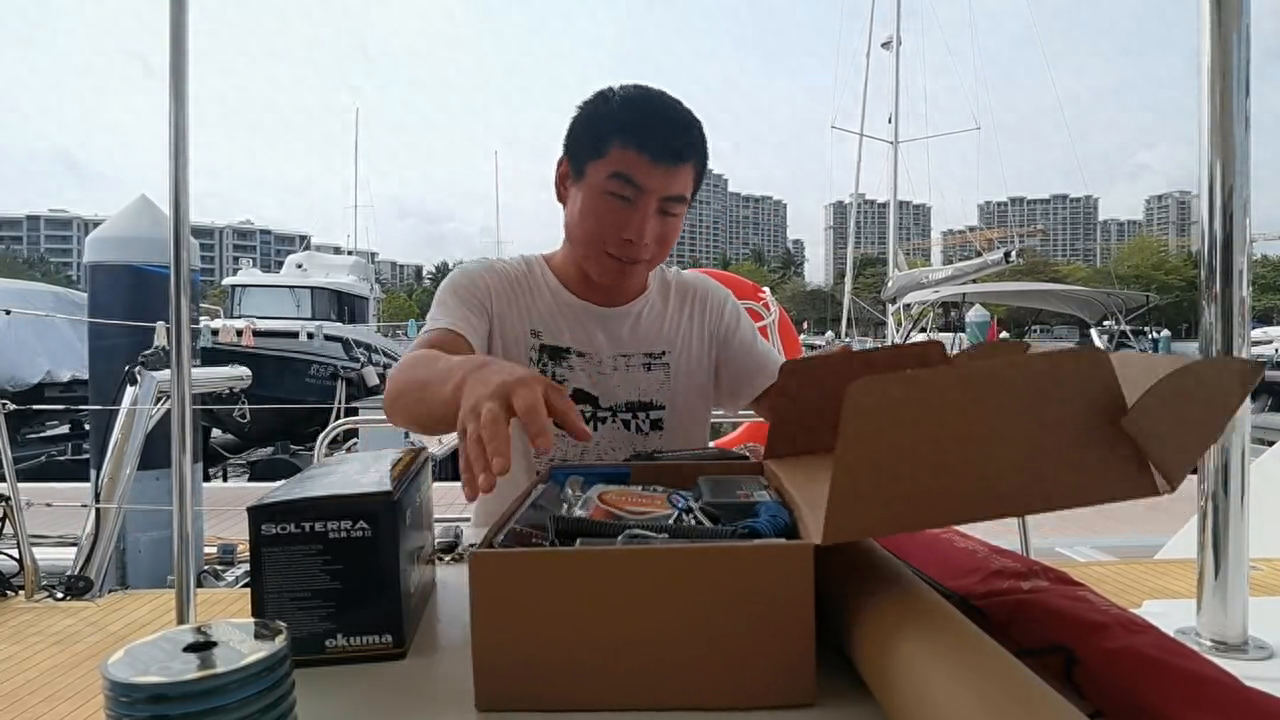西沙拖钓竿开箱，宝熊章红80，宝熊SLR50双速鼓轮#航海